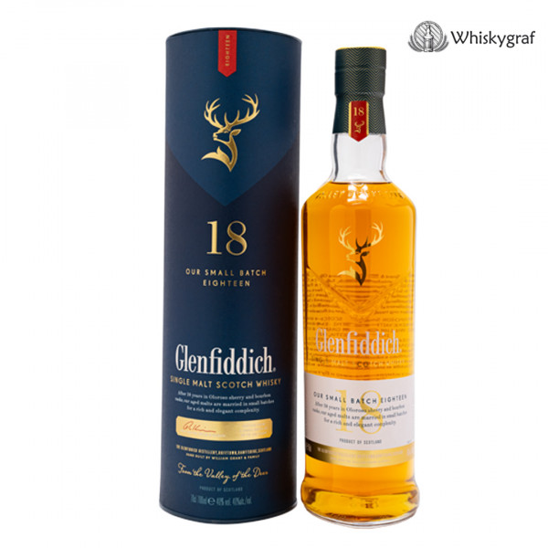 Glenfiddich 18 Jahre Small Batch Single Malt Scotch Whisky 40% 0,7L