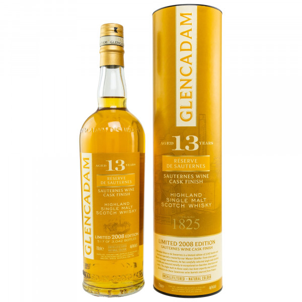 Glencadam 13 Jahre Sauternes Cask FinishSingle Malt Scotch Whisky 46%vol 0,7L