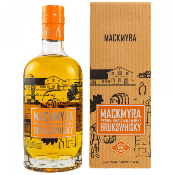 Mackmyra Brukswhisky 13 Jahre Vintage 2008 Swedish Single Malt Whisky 41,4% 0,7L