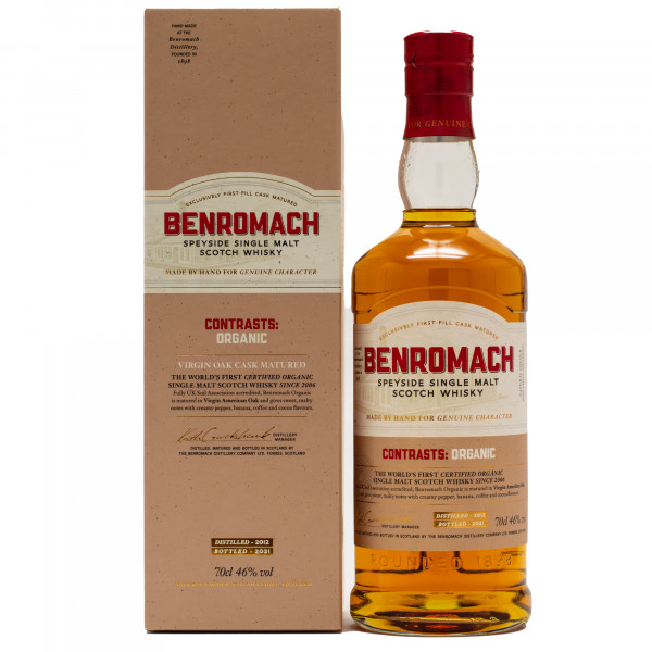 Benromach Contrasts Organic 2012/2021 Single Malt Scotch Whisky 46%vol 0,7L