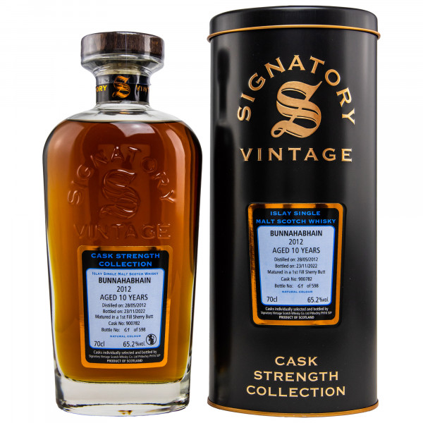 Bunnahabhain 2012/2022 Signatory Vintage Single Malt Scotch Whisky 65,2% 0,7L