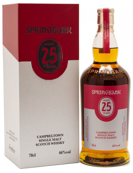 Springbank 25 Jahre Single Malt Scotch Whisky 46% vol 0,7L