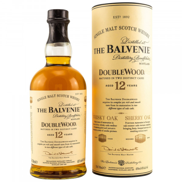 Balvenie 12 Jahre Double Wood Speyside Single Malt Scotch Whisky 40% vol 0,7 L