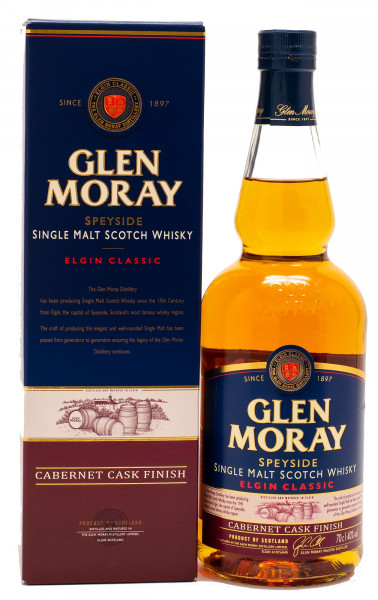 Glen Moray Cabernet Cask Finish Single Malt Scotch Whisky 40% vol 0,7L