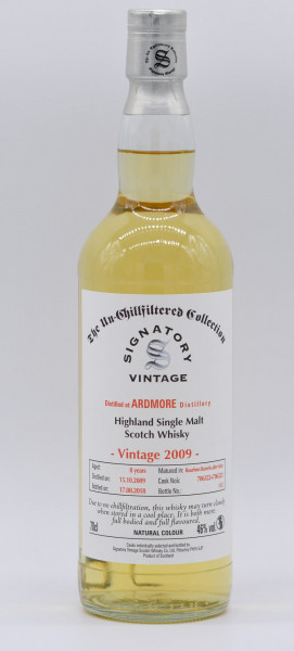 Ardmore 8 Jahre Signatory Vintage Single Malt Scotch Whisky 46%vol 0,7 L