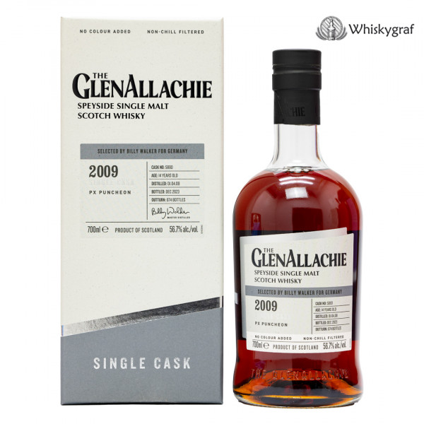Glenallachie 2009/2023 PX Puncheon Single Malt Scotch Whisky 56,7% 0,7 L