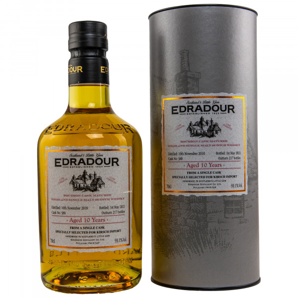 Edradour 10 Jahre Bourbon Cask Single Malt Scotch Whisky 59,1%vol 0,7 L