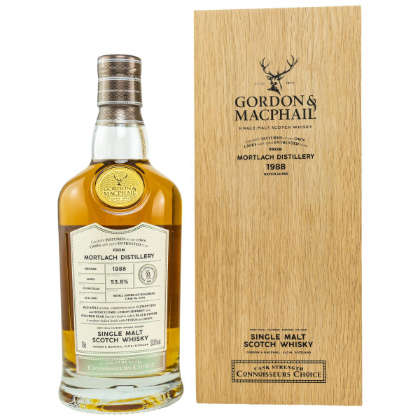 Mortlach 1988/2021 Gordon & MacPhail Single Malt Scotch Whisky 53,8%vol 0,7L