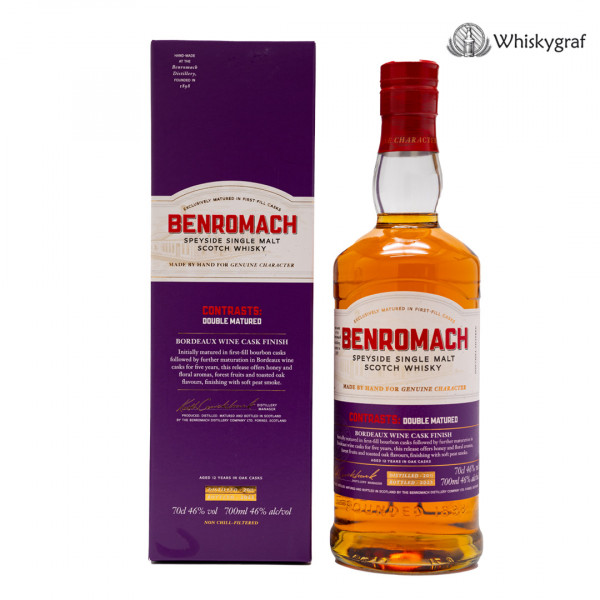 Benromach 2011/2023 Contrasts Double Matured Single Malt Scotch Whisky 46%vol 0,7L