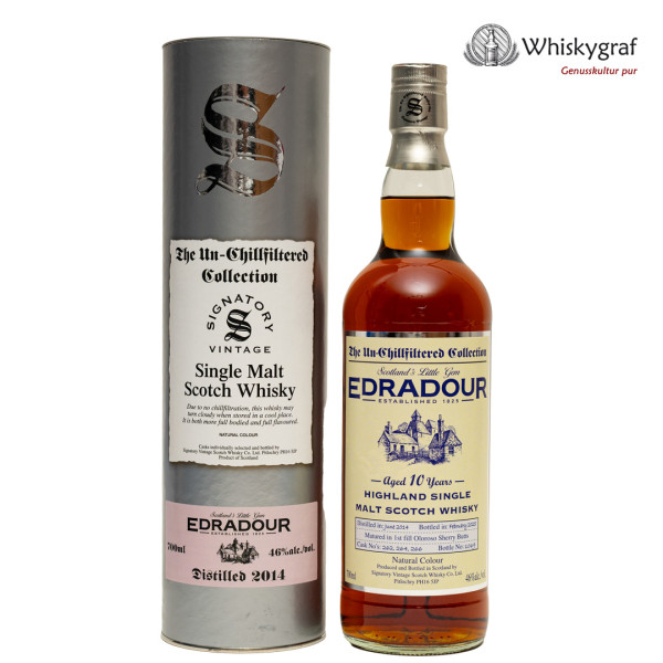 Edradour 2014/2025 Signatory Vintage Single Malt Scoch Whisky 46% 0,7L