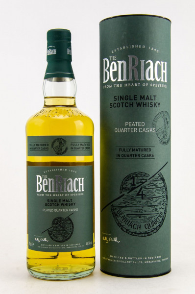 Benriach Peated Quarter Casks - Speyside Single Malt Scotch Whisky - 46% vol - 0,7 L