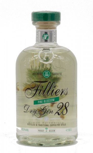 Filliers Pine Blossom Dry Gin 28 aus Belgien 42,6% vol 0,5 L