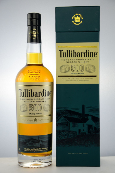 Tullibardine Sherry Finish 500 Single Malt Scotch Whisky 43% vol 0,7 L