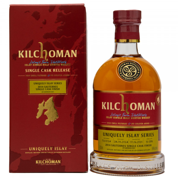Kilchoman Uniquely Series Sauternes Single Cask Vintage 2014 Single Malt Scotch Whisky