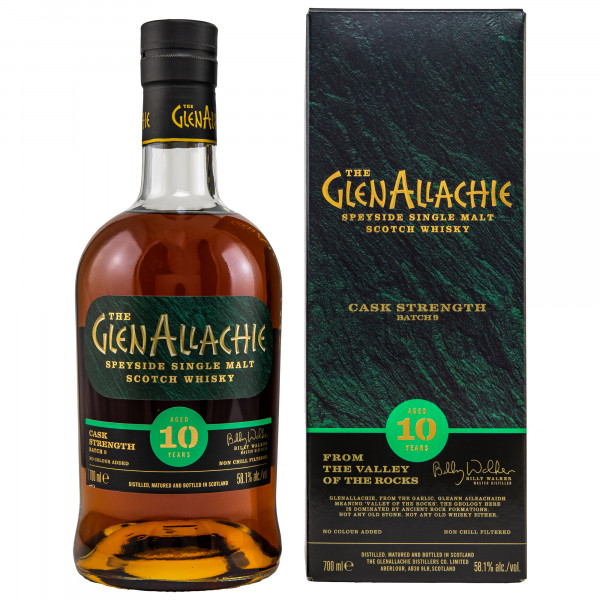 GlenAllachie 10 Jahre Batch 9 Single Malt Scotch Whisky 58,1% vol 0,7L