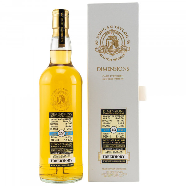 Tobermory 2008/2020 Dimensions Duncan Taylor Scotch Whisky 54,6% 0,7L