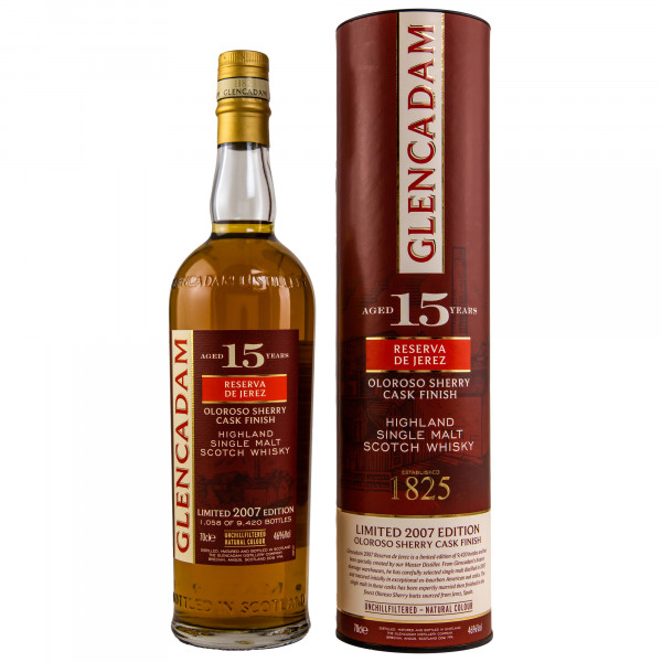 Glencadam 15 Jahre Reserva de Jerez Limited Edition Single Malt Scotch Whisky 46%