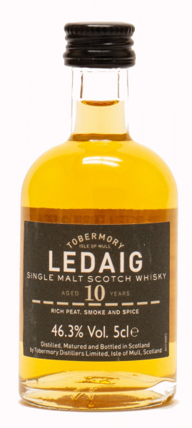 Ledaig 10 Jahre Peated Single Malt Scotch Whisky 46,3% 0,05L