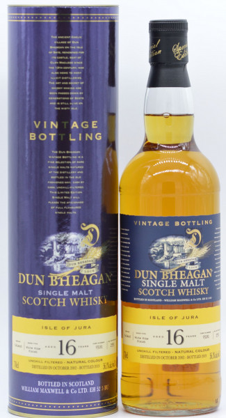 Isle of Jura 16 Jahre 2002/2019 Dun Bheagan - Scotch Whisky - 56,1% vol - 0,7 L
