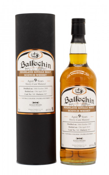 Ballechin 2009/2019 Signatory Vintage Single Malt Whisky 46% 0,7L