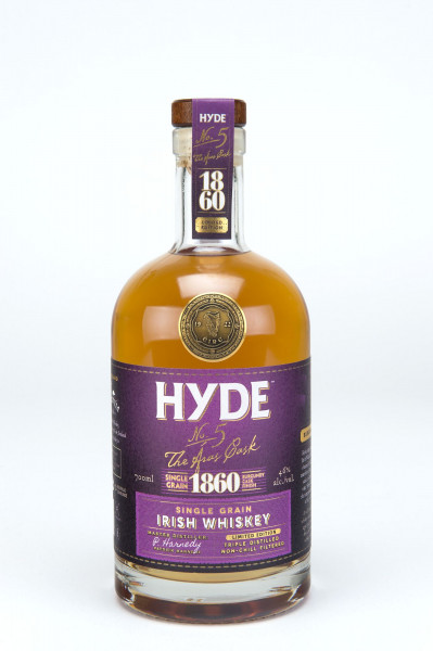 HYDE No.5 " burgundy finish " Irish Single Grain Whiskey 46% 0,7L