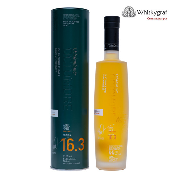 Octomore 16.3 - 5 Jahre Islay Single Malt Scotch Whisky 61,6% 0,7L