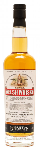 Penderyn Royal Wales Single Malt Whisky 43% vol 0,7 L