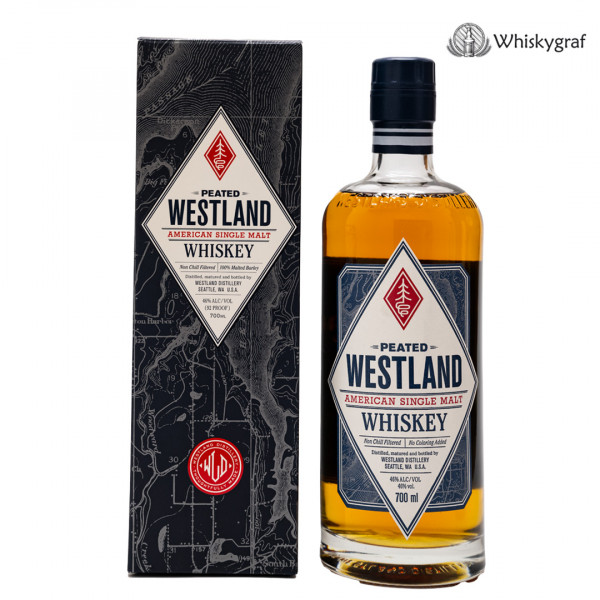 Westland Peated American Single Malt Whiskey 46% vol 0,7 L