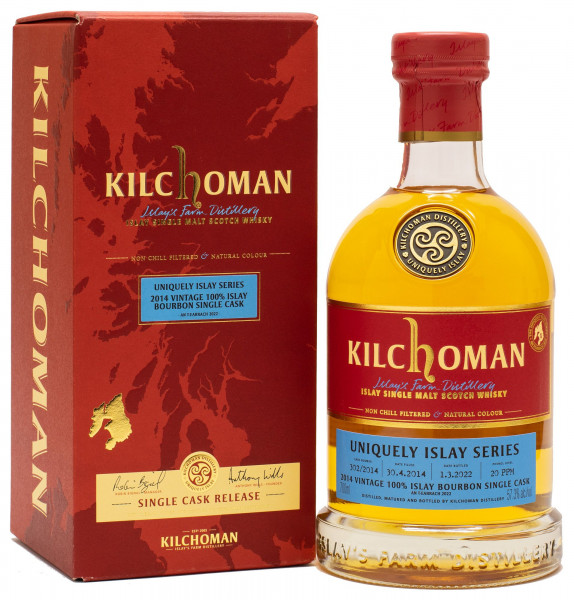 Kilchoman Uniquely Islay Series Vintage 2014 Bourbon Cask #10/10 Single Malt Whisky 57,3% vol 0,7L