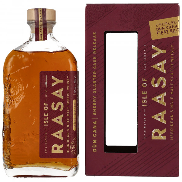 Isle of Raasay Dun Cana Sherry Quarter Cask Single Malt Scotch Whisky 52%vol 0,7L