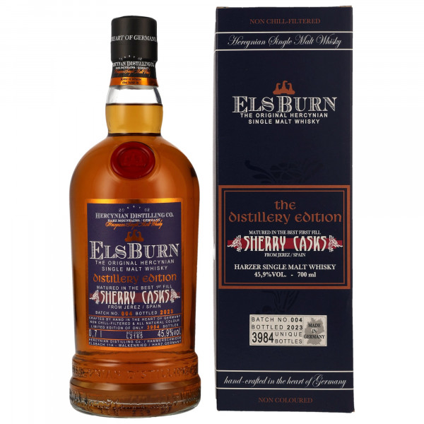 Elsburn Distillery Edition 2023 Sherry Casks Batch 4 Single Malt Whisky 45,9% vol 0,7L
