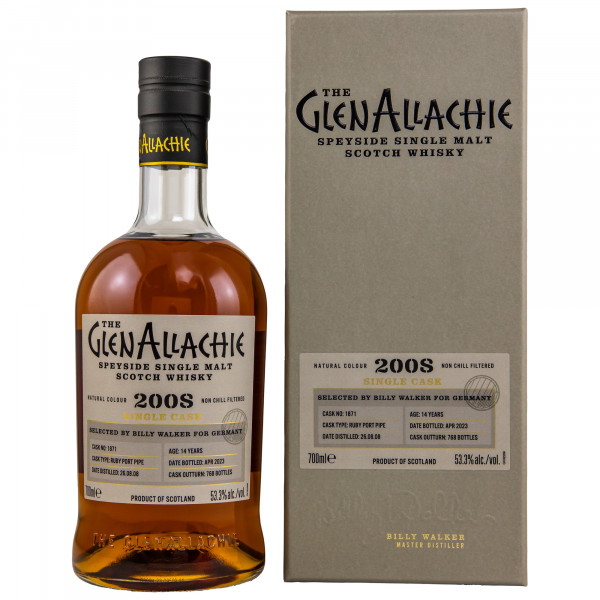 Glenallachie Ruby Port Pipe 2008/2023 Single Malt Scotch Whisky 53,3%
