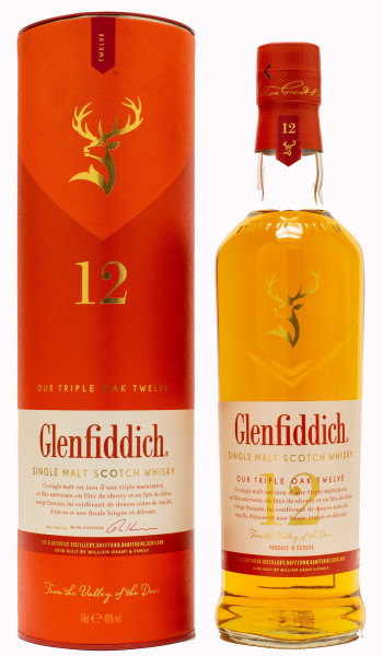 Glenfiddich 12 Jahre Our Triple Oak Twelve Single Malt Scotch Whisky 40% 0,7L