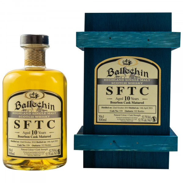 Ballechin 2010/2021 Bourbon Cask Single Malt Scotch Whisky 52,7% 0,5L