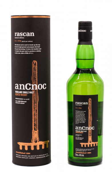 AnCnoc Rascan Limited Edition Single Malt Scotch Whisky 46% vol 0,7 L