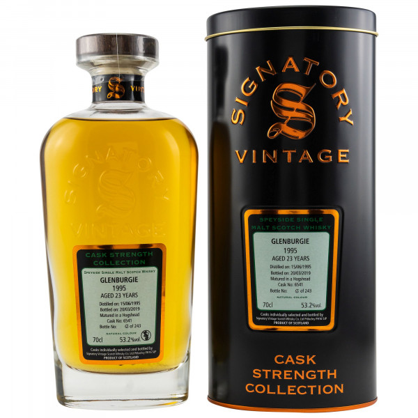 Glenburgie 23 Jahre 1995/2019 Signatory Vintage Single Malt Scotch Whisky 53,2% vol 0,7 L