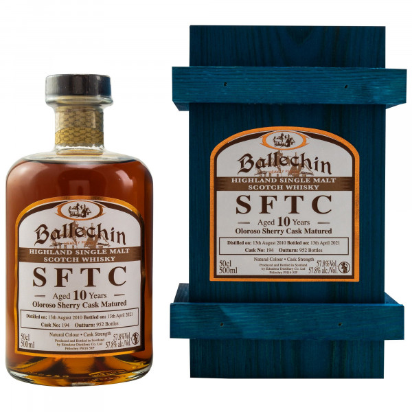 Ballechin 2010/2021 Oloroso Sherry Cask Single Malt Scotch Whisky 57,8% 0,5L