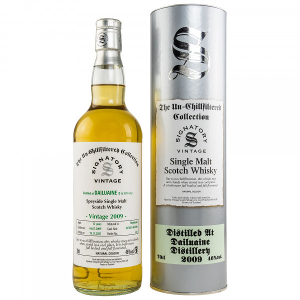 Dailuaine 2009/2021 Signatory Vintage Single Malt Scotch Whisky 46% vol 0,7 L