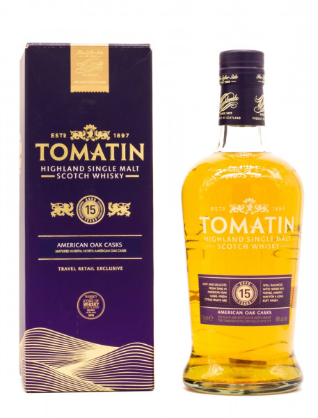 Tomatin 15 Jahre American Oak Cask Single Malt Scotch Whisky 46% 0,7L