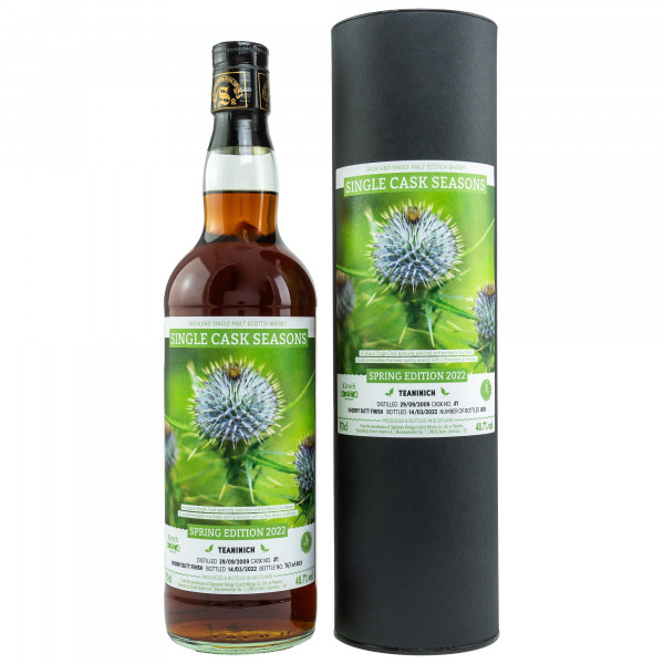 Teaninich 2009/2022 Single Cask Seasons Spring Edition 2022 Single Malt Whisky 48,7% 0,7 L
