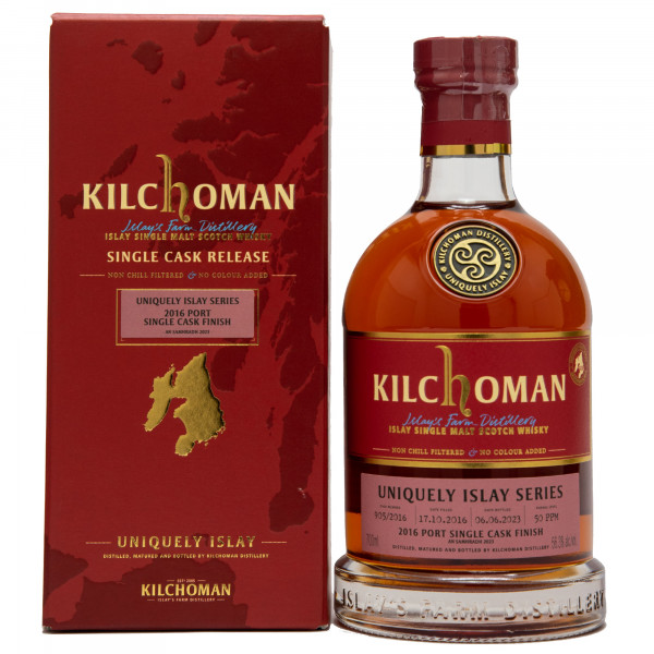 Kilchoman Uniquely Series Port Single Cask Vintage 2016 Single Malt Scotch Whisky