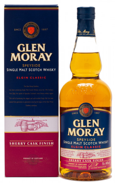 Glen Moray Sherry Cask Finish Single Malt Scotch Whisky 40% vol 0,7L