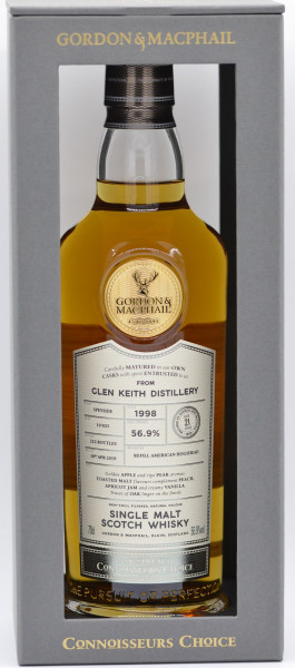 Glen Keith 21 Jahre 1998/2019 Gordon & MacPhail Scotch Whisky 56,9% vol 0,7 L