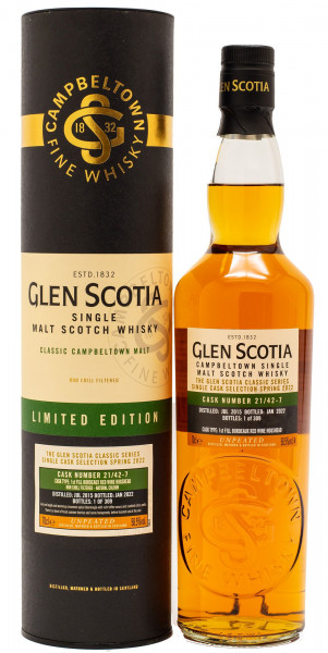 Glen Scotia 2015/2022 Vintage Single Malt Scotch Whisky 58,5% vol 0,7L