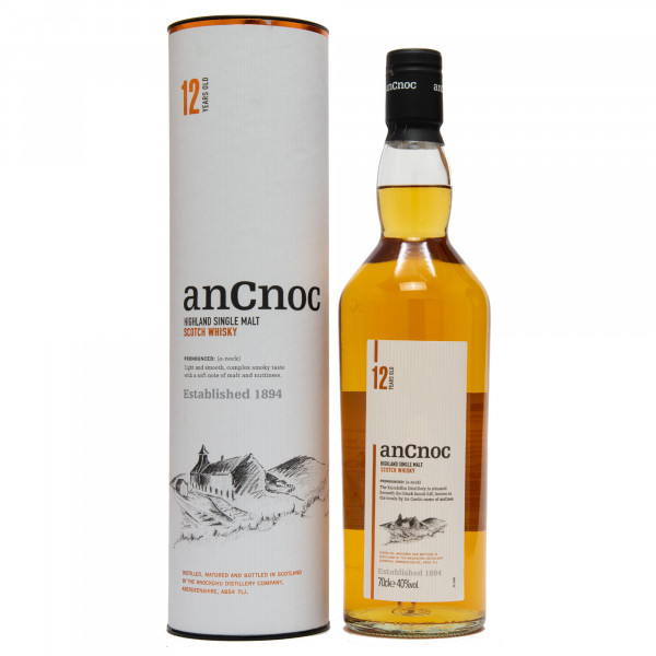 AnCnoc 12 Jahre Single Malt Scotch Whisky 40% vol 0,7 L