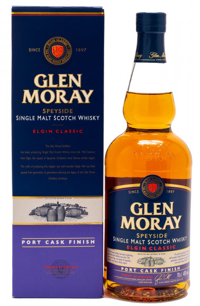 Glen Moray Port Cask Finish Single Malt Scotch Whisky 40% vol 0,7L