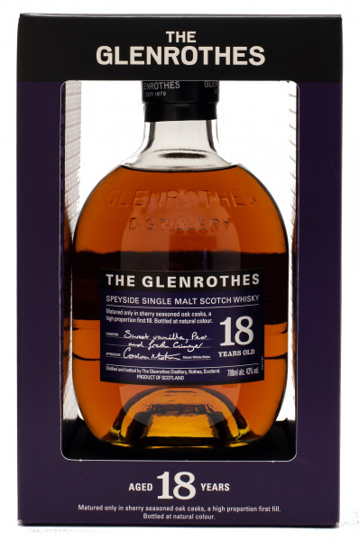 Glenrothes 18 Jahre Speyside Single Malt Scotch Whisky 43% vol 0,7 L