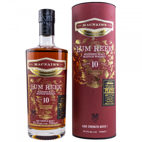 MacNairs Lum Reek 10 Jahre Peated Batch 1 Blended Malt Scotch Whisky 55,4% vol 0,7 L