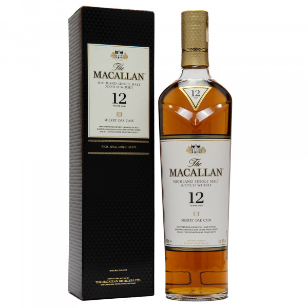 Macallan 12 Jahre Sherryfass Single Malt Scotch Whisky 40% 0,7L