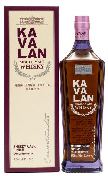Kavalan Concertmaster Sherry Cask Finish Taiwan Whisky 40% vol 0,7 L
